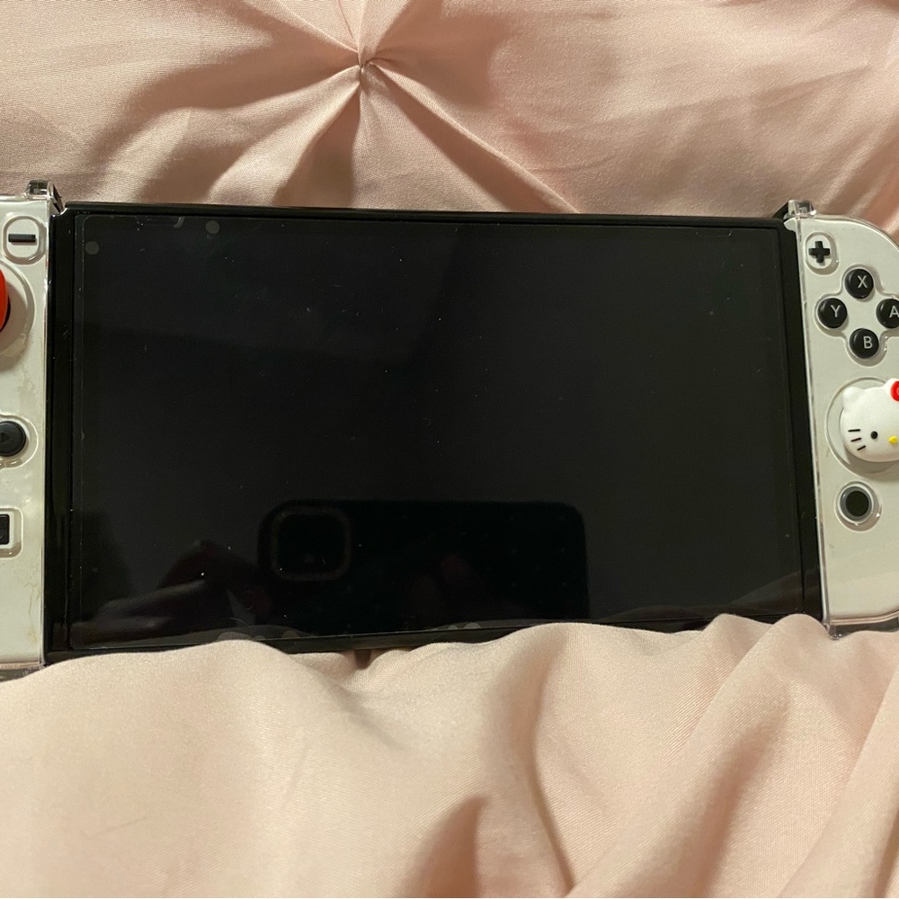 Nintendo Switch OLED Handheld Console Black and White